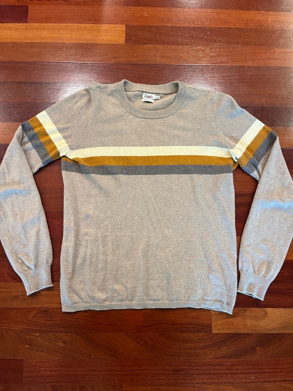 Faherty Women's Horizon Surf Fall Dunes Organic Cotton/Cashmere Crewneck XS